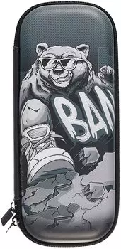 Пенал-косметичка Феникс+, "Крутой гризли", на молнии