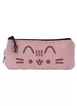 Пенал-косметичка "Pusheen" серый, полиэстер, молния