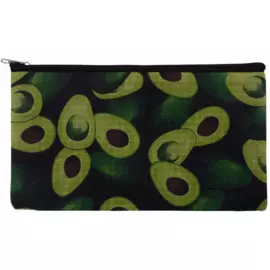 Пенал-косметичка "Avocado black" 21*12, ткань, подклад