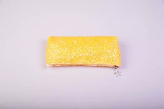 Пенал-косметичка, лимонный