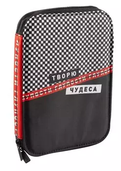 Пенал-органайзер "Фразы с характером", на молнии, 1 отделение