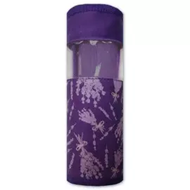 Пенал школьный, Феникс+ ЦВЕТЫ МАЛИНОВЫЙ без наполнения, 22*9см, два отделение, 46598