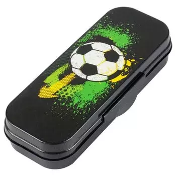 Пенал школьный "Футбол", пластмассовый, СТАММ