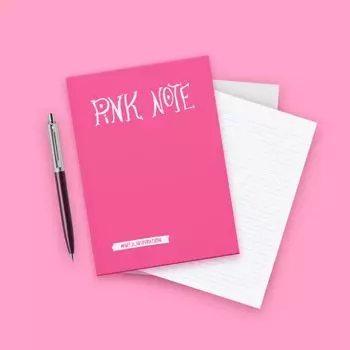 Pink Note. Романтичный блокнот с розовыми страницами (мягкая обложка)