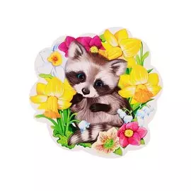 Плакат Енот весенний