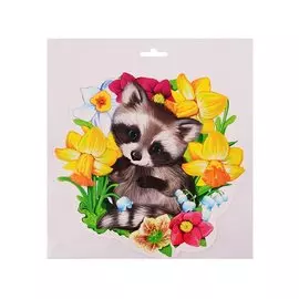 Плакат Енот весенний