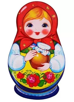 Плакат вырубной "Матрешка"