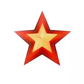 Плакат вырубной Звезда-5