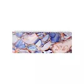 Планинг дат. 2023г. 64л "Мраморная мозаика" обл.картон, настольный