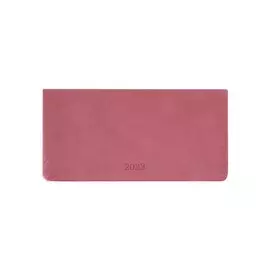 Планинг дат. 2023г. 64л "Soft" красный, карманный, иск.кожа, интегр. переплет, тонир.блок