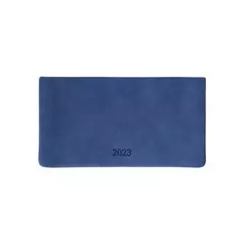 Планинг дат. 2023г. 64л "Soft" синий, карманный, иск.кожа, интегр. переплет, тонир.блок