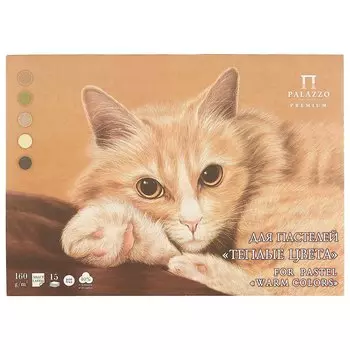 Планшет для пастели «Тёплые цвета», 5 цветов, 15 листов, А3