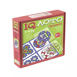 Пластиковое лото. Орнаменты. (6+) Комплект из трех игр