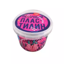 Пластилин песочный LORI Красный 500 гр., формочки