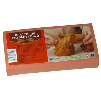 Пластилин скульптурный 500г терракотовый, Глобус