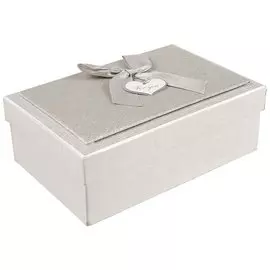 Подарочная коробка «Металлик серебро», большая