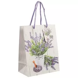 Подарочный пакет «Букетики лаванды», А5