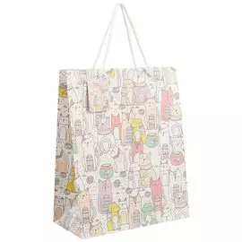 Подарочный пакет «Cat s family», А4