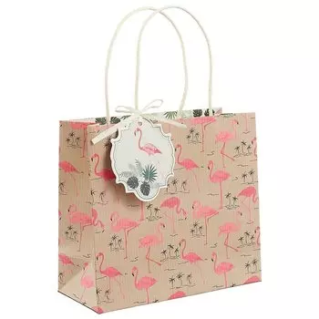 Подарочный пакет «Фламинго» А5