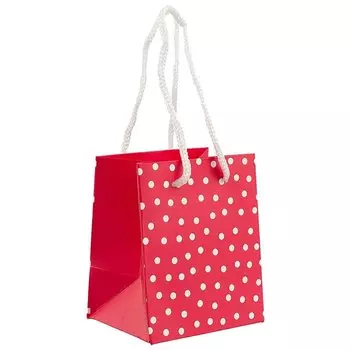 Подарочный пакет «Горох на розовом», А6