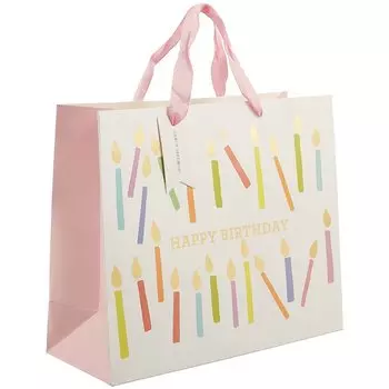 Подарочный пакет «Pastel candles», А4