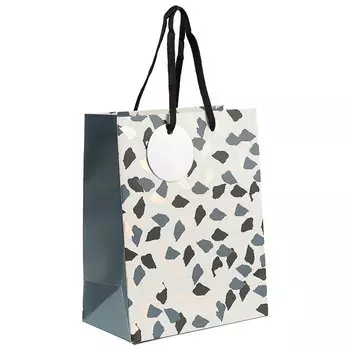 Подарочный пакет «Серые пятнышки», А5