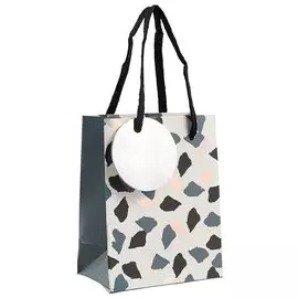 Подарочный пакет «Серые пятнышки», А6