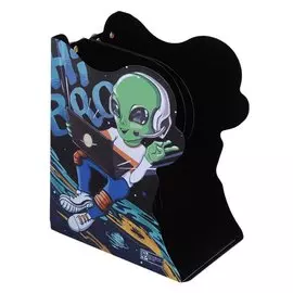 Подставка для книг "Инопланетянин", металл, раздвижная