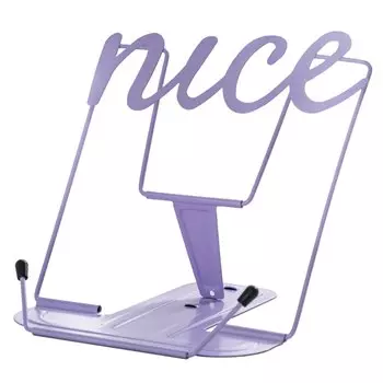 Подставка для книг/учебников "ЛАВАНДА" лавандовая, металл., фигурная вырубка