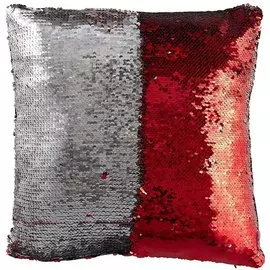 Подушка «Красная с серебром»