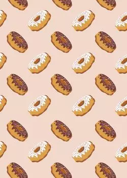 Пончики. Тетрадь (А5, 48 л., УФ-лак, накидки)