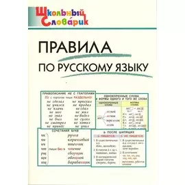 Правила по русскому языку. Начальная школа / 3-е изд., перераб.
