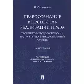Правосознание в процессах реализации права: теоретико-методологический и структурно-функциональный аспекты. Монография