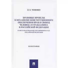 Правовые пробелы в механизме конституционного обеспечения прав и свобод человека и гражданина в РФ (в свете практики Конституционного Суда Российской Федерации). Монография