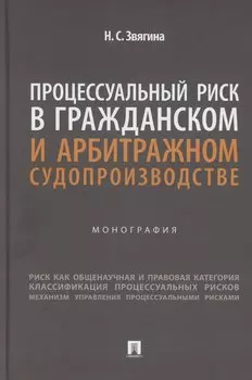 Процессуальный риск в гражданском и арбитражном судопроизводстве. Монография