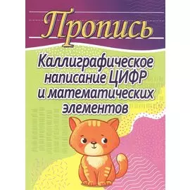 Пропись. Каллиграфическое написание цифр и математических элементов