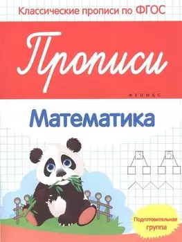 Прописи:математика:подготов. группа