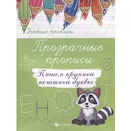 Прозрачные прописи:пишем крупные печатные буквы