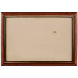 Рама со стеклом, пластик, коричневая, 20 х 30 см