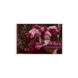 Раскраска по номерам на картоне А3 "Букет с сиренью", 30х40 см