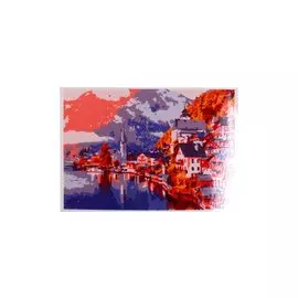 Раскраска по номерам на картоне "Прекрасная Австрия", 20х30 см