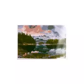 Раскраска по номерам на картоне "Прекрасный пейзаж", 20х30 см