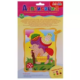 Разноцветная мозаика для малышей "Ежик"