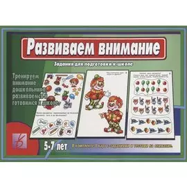 Развиваем внимание. Задания для подготовке к школе. 5-7 лет