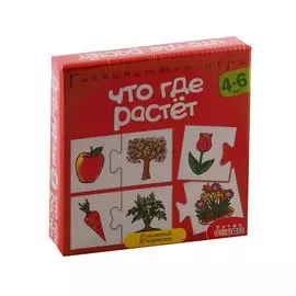 Развивающая игра "Ассоциации. Что где растет"