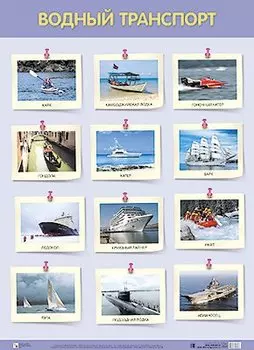 Развивающие плакаты. Водный транспорт