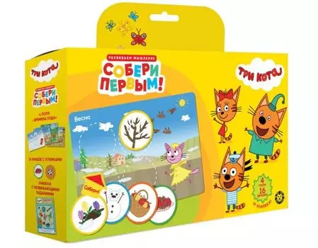 Развивающий набор «Три кота. Собери первым!»