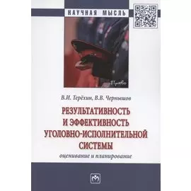 Результативность и эффективность уголовно-испольнительной системы: оценивание и планирование. Монография