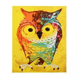 Рисование по номерам "Разноцветная сова"
