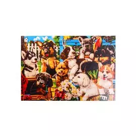 Рисование по номерам "Щенки на природе"